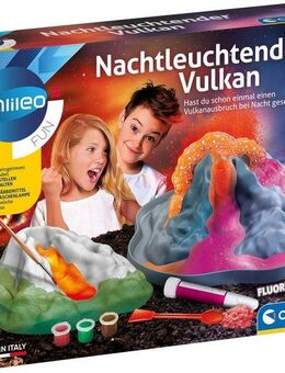 Clementoni® Experimentierkasten Galileo, Nachtleuchtender Vulkan, Made in Europe