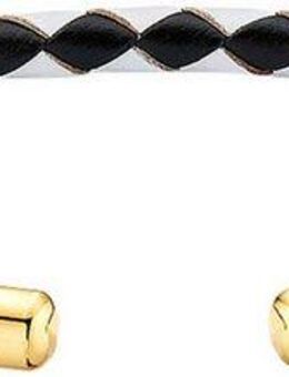 Aniston JEWELRY & WATCHES Armspange Schmuck Geschenk Armspange Leder schwarz/weiß Edelstahl