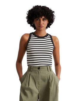 Marc O'Polo Tanktop geringelt, aus Rib-Jersey, slim fit