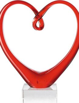 LEONARDO Dekofigur Herzskulptur HEART 24 cm rot (1 St)
