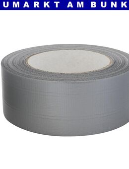 Reparaturband 48 mm × 50 m Silber Gewebe-Allzweckband – Strapazierfähiges Duct Tape für Profis - Gelsenkirchen