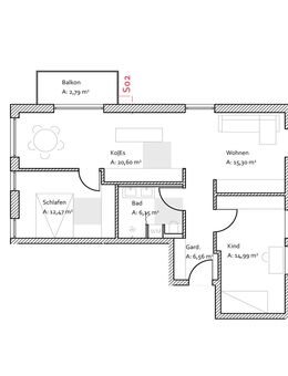 NEUBAU: 3-Zi-Wohnung mit Balkon - Erlangen
