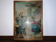 Lithografie Antikes Heiligenbild Heilige Familie Maria Jesus Josef 70x50 - Schwalmtal (Nordrhein-Westfalen)