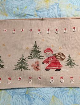 handgestickter Adventskalender - Bochum