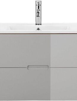 welltime Waschtisch Lund Badezimmerschrank Unterschrank mit Becken (Set), Waschplatz mit Waschbecken und 2 Auszügen Breite 80 cm