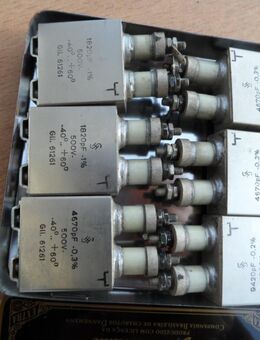 6x Siemens Halske Kondensator 500V 61261 Gli. 1820 pF - Berlin