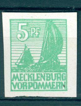 Mecklenburg-Vorpommern postfrisch Nr. 32 ohne Falz oder Falzrückstände - Porta Westfalica Zentrum