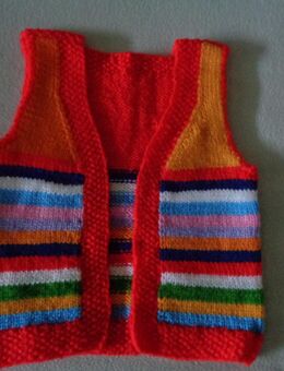 Farbenfrohes Kinderbolero, Handarbeit, NEU - Hünxe