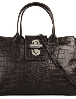 Cluty Henkeltasche, echt Leder, Made in Italy