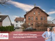 Kapitalanlage: Zwei Mehrfamilienhäuser mit fünf Garagen auf einem Grundstück - Edermünde