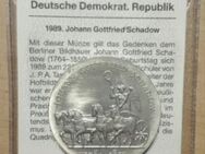 10 Mark Münze DDR 1989 Johann Gottfried Schadow Silber Quadriga - Trendelburg Zentrum