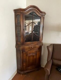 Antike Eckvitrine Eiche Vollholz - Hamburg