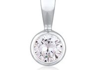 Nenalina Kettenanhänger Solitär Zirkonia Damenkette Basic 925 Silber