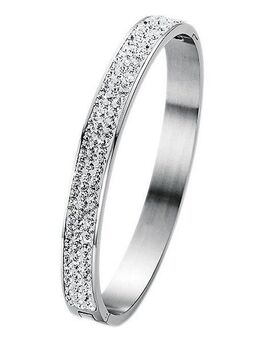 Firetti Armreif Schmuck Geschenk Armschmuck Armband Glitzer, mit Kristallstein (synth)