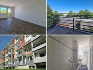 renovierte Balkonwohnung, Küche & Bad mit Fenster, auf Wunsch mit Stellplatz - Freiberg