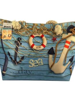 Einkaufstasche Strandtasche Maritim Strandmotiv *NEU & OVP* - Dreieich