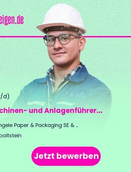 Maschinen- und Anlagenführer (m/w/d) - Hilpoltstein