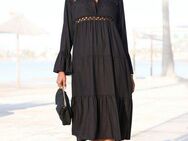 LASCANA Midikleid mit Häkeleinsätzen