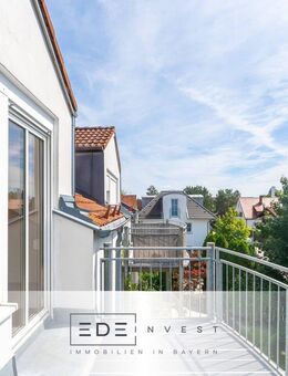 Lichtdurchflutete Maisonette-Wohnung mit Kamin und zwei Balkonen in Süd- und Westausrichtung - München