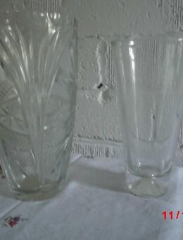 Glas Artikel Stövchen Glasschale Vase Karaffe 1980 - Bottrop