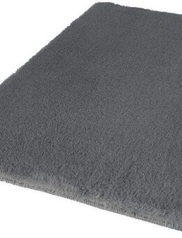 Carpet City Badematte Topia Mats, Badteppich uni, Höhe 14 mm, rutschhemmend beschichtet, strapazierfähig, Polyester, rechteckig, Hochflor, Kaninchen Haptik, Polyester, Badezimmerteppich, waschbar