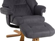 Duo Collection TV-Sessel Bordeaux, mit Hocker und Relaxfunktion, 360 Grad drehbar