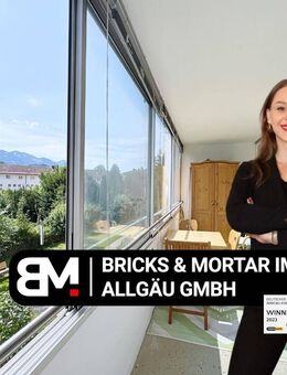 Kapitalanlage in Sonthofen - 1 Zimmer Apartment mit Loggia & Stellplatz - Sonthofen