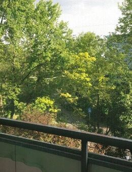 Aussicht auf die Frankfurer Skyline: günstige 1-Zimmer-Single-Wohnung - Frankfurt (Main)