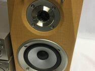 SHARP schöne Edle Boxen Hifi Lautsprecher CP-MX30H Klemmanschluss hinten mit Abdeckung Stoff grau - Dübendorf