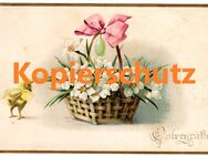 Alte Grußkarte „Ostergrüße“, gelaufen 1919 - Landsberg