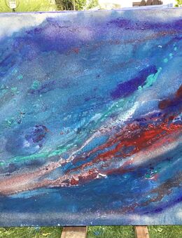 „Fire on ice“-Bild/ Unikat 100x150 cm - Rösrath