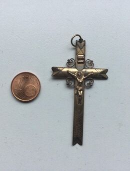 Biedermeier Kreuz Anhänger Vintage Antik um 1880 - Fulda