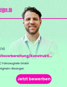 Arbeitsvorbereitung/Konstruktion Werkzeugbau (m/w/d) - Bietigheim-Bissingen