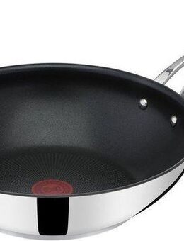 Tefal Wok Jamie Oliver Cook's Classic, Wokpfanne Induktion, Edelstahl (1-tlg), Thermo-Signal bei idealer Brattemperatur, Antihaftversiegelung