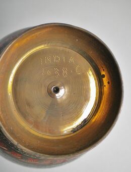 Messing/Rotguss-Vase,Indien,Handarbeit,Alt,1938?,ca. 29 cm hoch - Linnich