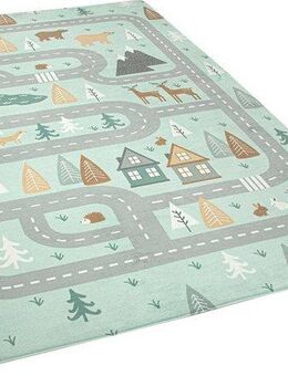 Paco Home Kinderteppich Chicos 550, rechteckig, Höhe: 2 mm, Flachgewebe, Straßen-Spiel-Teppich, Kinderzimmer