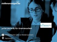 Jurist (m/w/d) für Gremienarbeit - Hannover