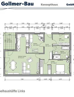 Doppelhaushäfte im Bungalowstil mit 60 m² Ausbaureserve im Dach!!! - Schöningen