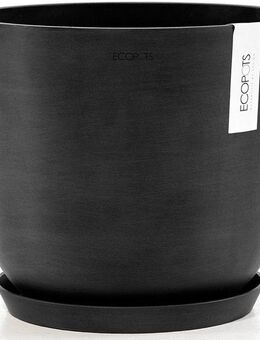 ECOPOTS Blumentopf Oslo 25 Dunkelgrau, für innen und außen: frostsicher, bruchsicher und lichtbeständig