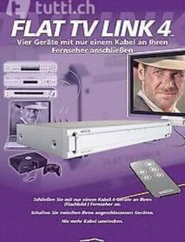 FLAT TV LINK 4 Audio / Video Source Selector elektronischer A/V Umschalter. Neuware aus altem Lagerb - Dübendorf