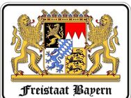 Schönes Blechschild Freistaat Bayern 22x17 cm - München