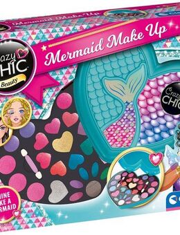 Clementoni® Kreativset Crazy Chic, Meerjungfrauen-Schminkkasten, Made in Europe
