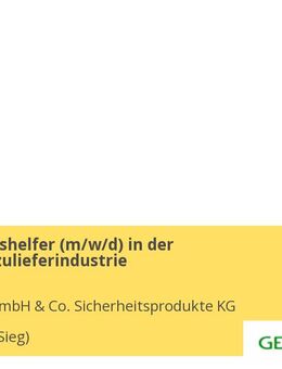Produktionshelfer (m/w/d) in der Automobilzulieferindustrie - Hennef (Sieg)