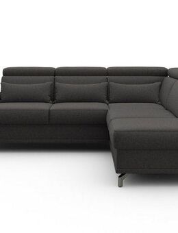 sit&more Ecksofa Cabrio L-Form, mit Sitztiefenverstellung, Arm- und Kopfteilverstellung, 3 Nierenkissen, Federkern, optional Bettfunktion und Stauraum