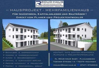 + EXKLUSIVES MEHRFAMILIENHAUS-PROJEKT! +