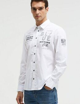 CAMP DAVID Langarmhemd aus Baumwolle