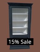 Sale 15%, Vitrine, Glas-, Geschirrschrank im Landhaus Stil (079) in 74366