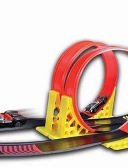 Bburago Spiel-Gebäude Race and Play - Dual Loop, inklusive 2 Fahrzeuge