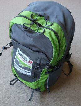 Halfar Rucksack Trail 30 L grün grau orange 53 cm X 34,5 cm - Niddatal