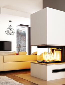 Kaminbausatz 🟡 PURE EXTRA Volcano 3PLUh 11KW Panorama U Kamin Bausatz Ofen Neu Hajduk LDF-Kamine - Strausberg